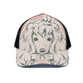 Princess Poodle Print Black Mesh Trucker Hat