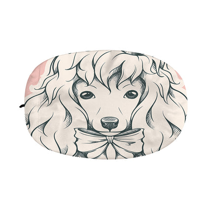 Princess Poodle Print Car Side Mirror Covers