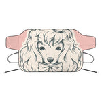 Princess Poodle Print Car Windshield Snow Cover