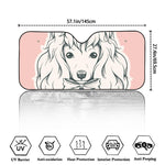 Princess Poodle Print Car Windshield Sun Shade