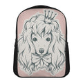 Princess Poodle Print Casual Backpack