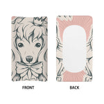 Princess Poodle Print Changing Pad Cover