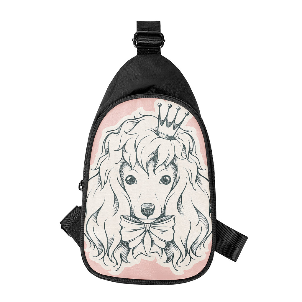 Princess Poodle Print Chest Bag