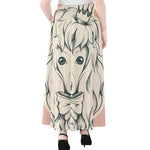 Princess Poodle Print Chiffon Maxi Skirt