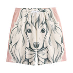 Princess Poodle Print Cotton Shorts