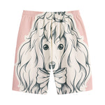 Princess Poodle Print Cotton Shorts