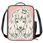 Princess Poodle Print Crossbody Lunch Bag