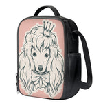 Princess Poodle Print Crossbody Lunch Bag