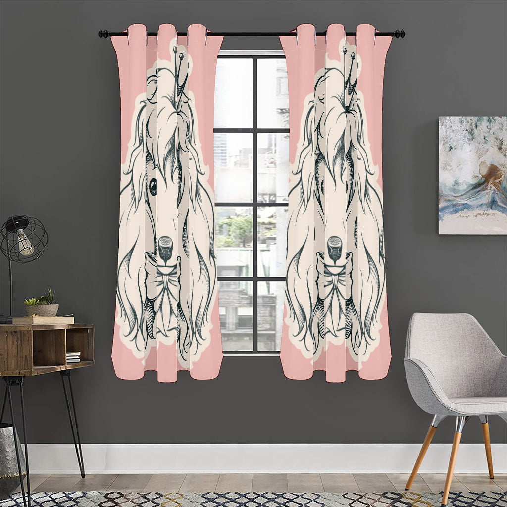 Princess Poodle Print Curtain