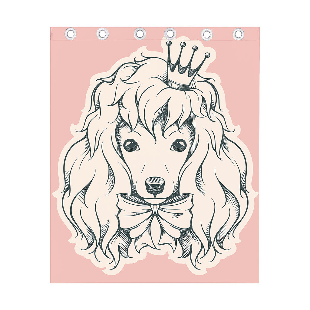 Princess Poodle Print Curtain