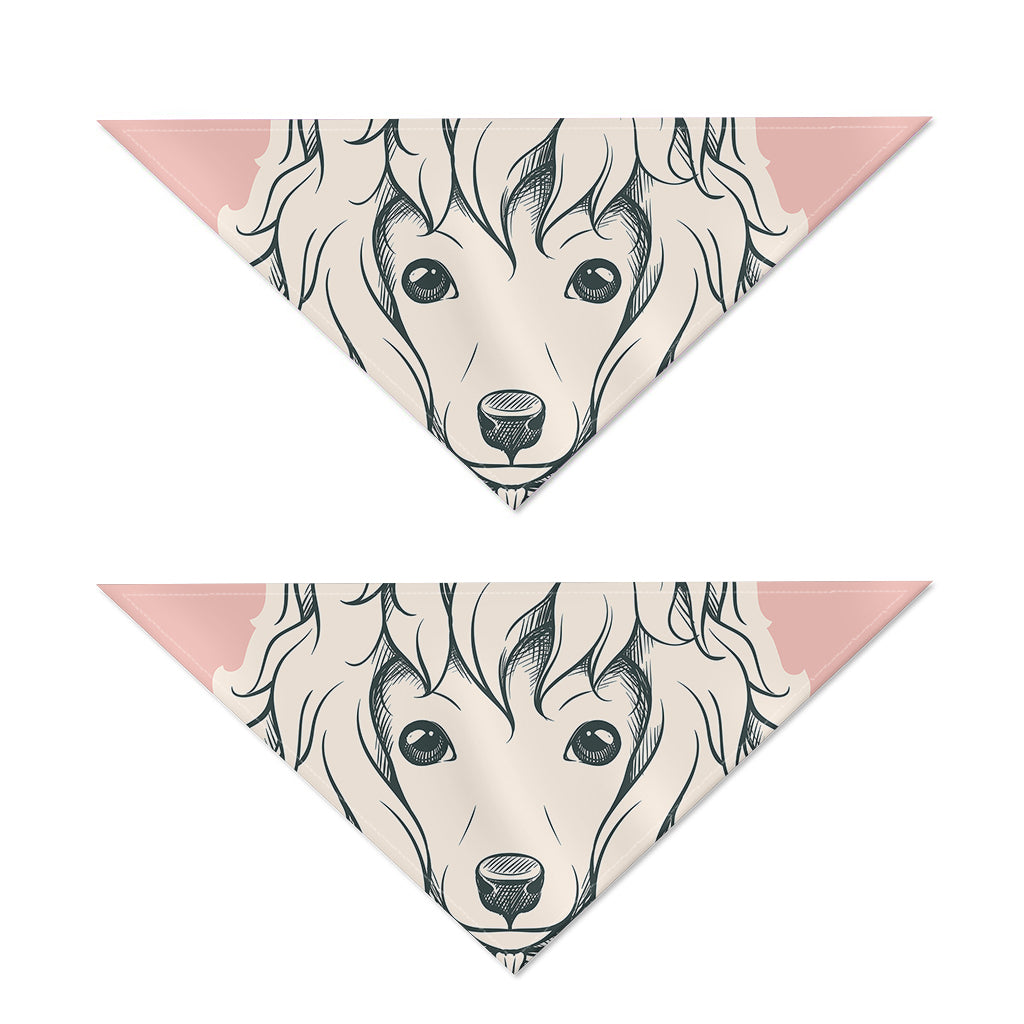 Princess Poodle Print Dog Bandana