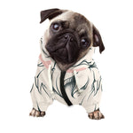 Princess Poodle Print Dog Zip Up Hoodie