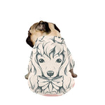 Princess Poodle Print Dog Zip Up Jacket