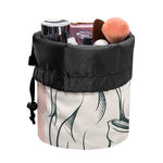 Princess Poodle Print Drawstring Makeup Bag