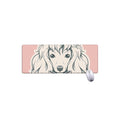 Princess Poodle Print Extended Mouse Pad