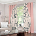 Princess Poodle Print Extra Wide Grommet Curtains