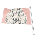 Princess Poodle Print Flag