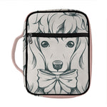 Princess Poodle Print Front Pocket Bible Bag