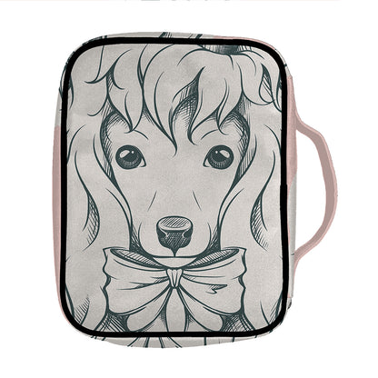 Princess Poodle Print Front Pocket Bible Bag