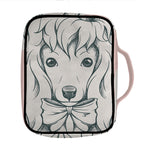 Princess Poodle Print Front Pocket Bible Bag