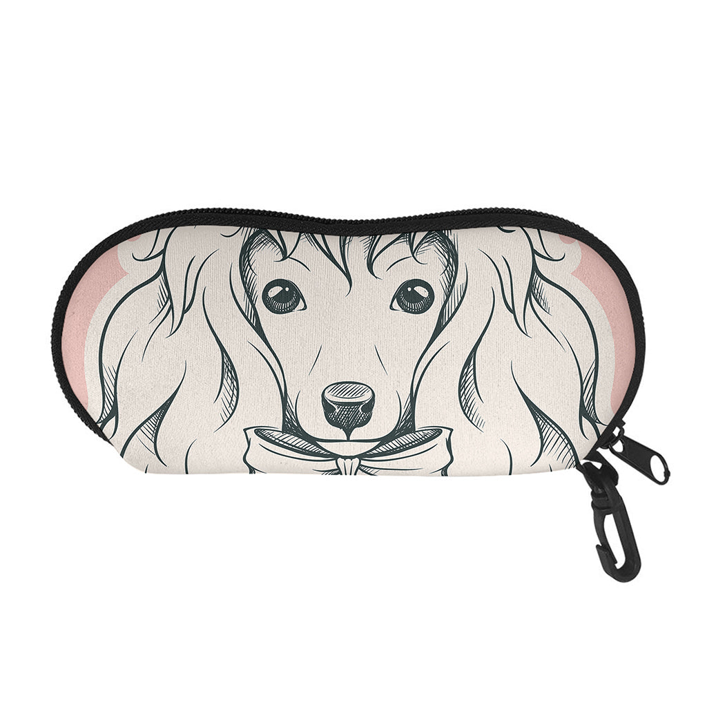 Princess Poodle Print Glasses Case