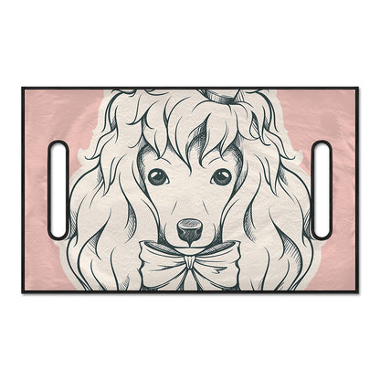 Princess Poodle Print Golf Cart Seat Cover