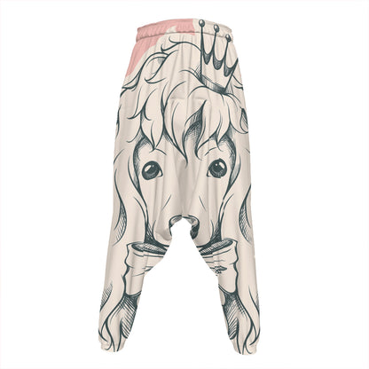 Princess Poodle Print Hammer Pants