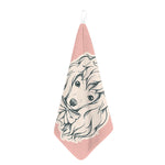 Princess Poodle Print Hand Towel