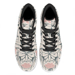 Princess Poodle Print High Top Leather Sneakers