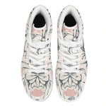 Princess Poodle Print High Top Leather Sneakers