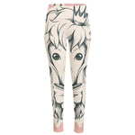 Princess Poodle Print High-Waisted Pocket Leggings