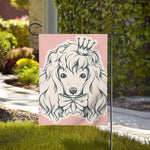 Princess Poodle Print House Flag