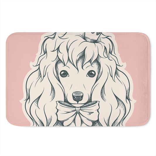 Princess Poodle Print Indoor Door Mat