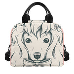 Princess Poodle Print Insulated Lunch Bag
