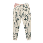 Princess Poodle Print Jogger Pants
