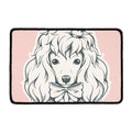 Princess Poodle Print Kitchen Mat