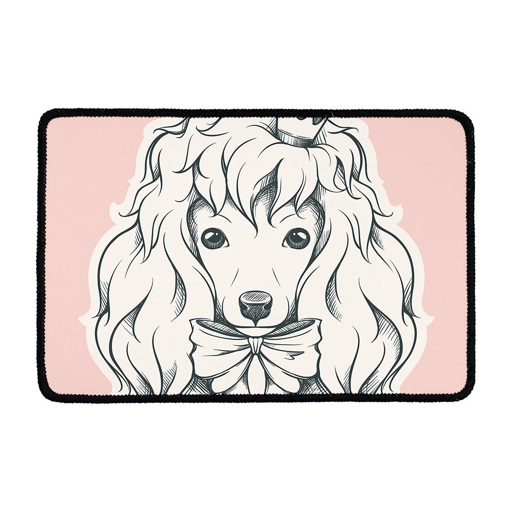 Princess Poodle Print Kitchen Mat
