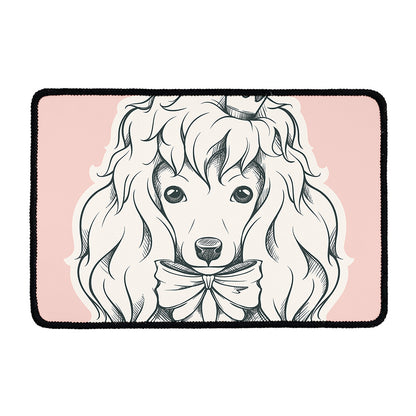 Princess Poodle Print Kitchen Mat
