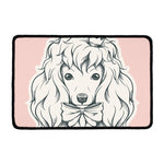 Princess Poodle Print Kitchen Mat