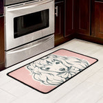Princess Poodle Print Kitchen Mat