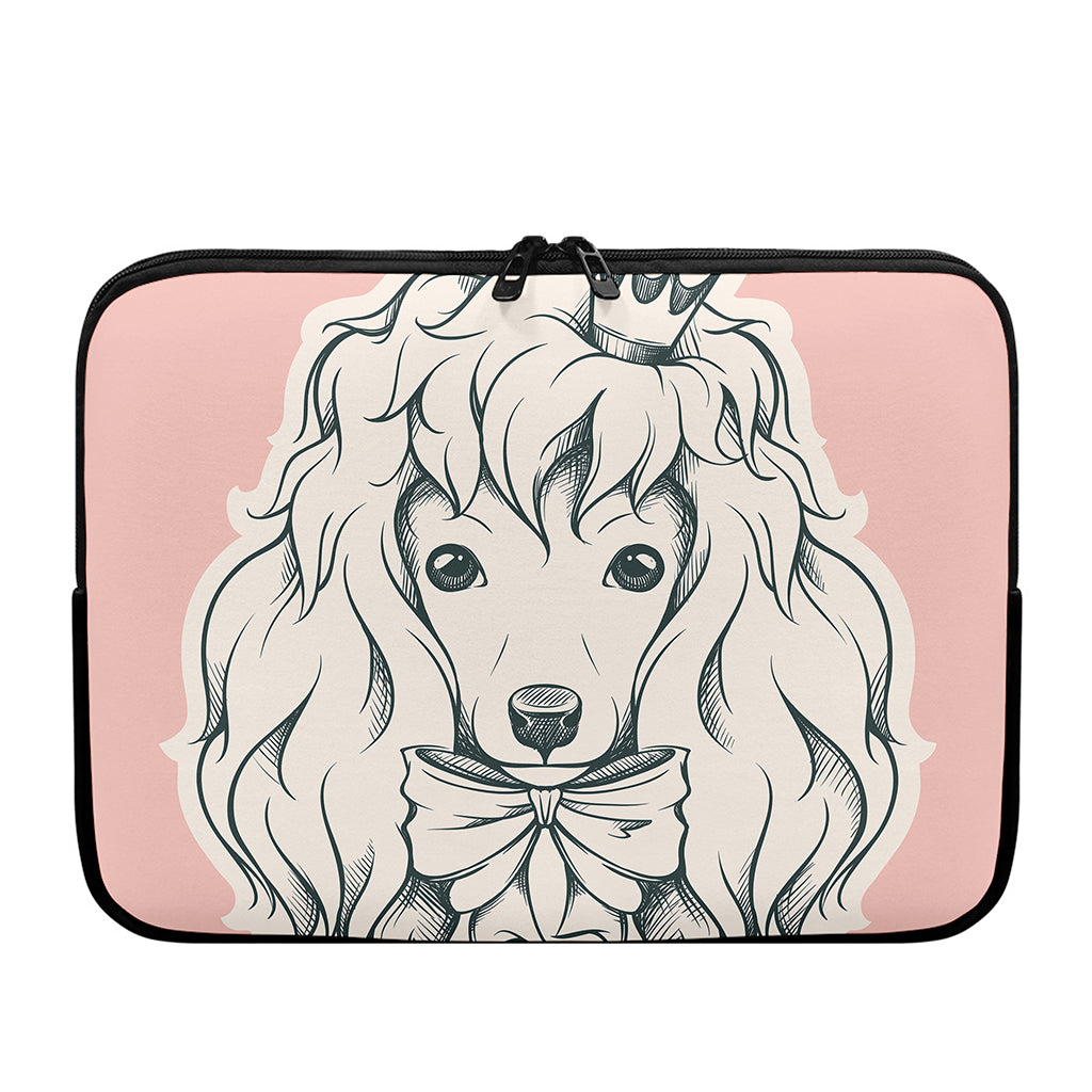 Princess Poodle Print Laptop Sleeve