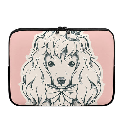 Princess Poodle Print Laptop Sleeve
