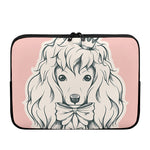 Princess Poodle Print Laptop Sleeve