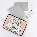Princess Poodle Print Laptop Sleeve