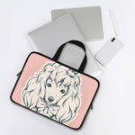 Princess Poodle Print Laptop Sleeve With Handle