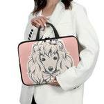 Princess Poodle Print Laptop Sleeve With Handle