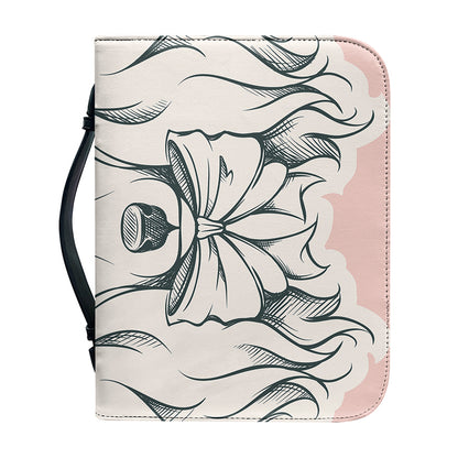 Princess Poodle Print Leather Bible Cover