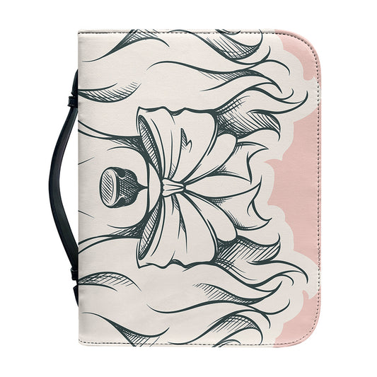 Princess Poodle Print Leather Bible Cover