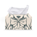 Princess Poodle Print Leather Tissue Box Cover