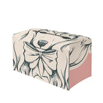 Princess Poodle Print Leather Tissue Box Cover